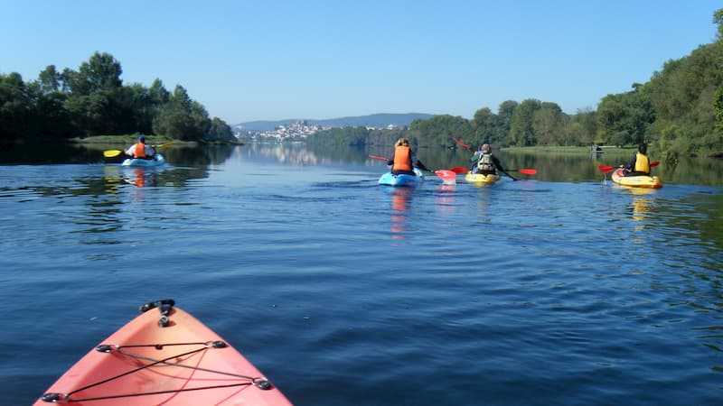 Kayak Autovaciable en Galicia río Miño
